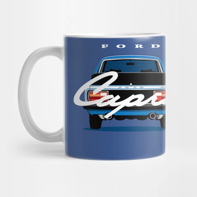 Retro MK 1Capri  RS T-Shirt Design by funkymonkeytees